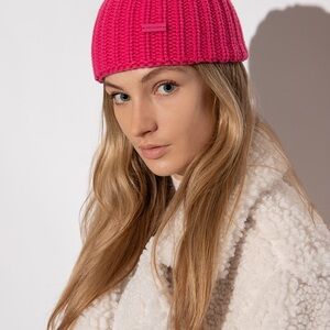 Saint Laurent Vibrant Pink Kids Beanie